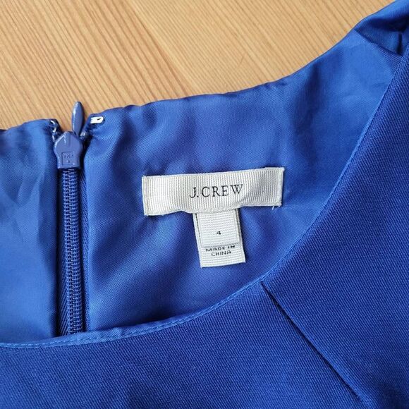 J. Crew Blue Mini Dress - Picture 4 of 8